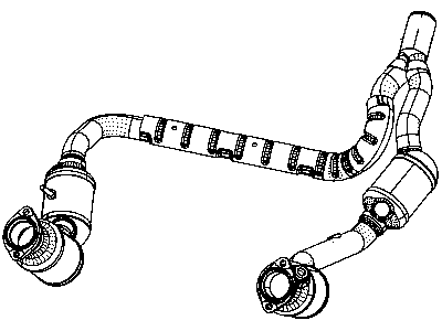 Jeep 68040901AB PIPE AND CONVERTER Exhaust