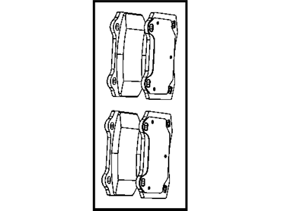 2010 Jeep Grand Cherokee Brake Pad - 68034993AA