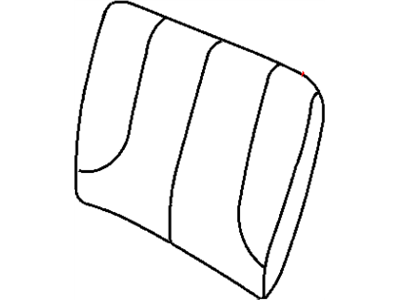 Dodge 1AV871Y3AA COVER Rear Seat Back 40%, Left