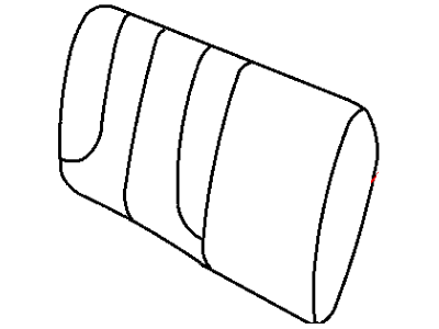 Dodge 1AV861Y3AA COVER Rear Seat Back 60%, Right