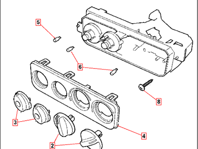 Chrysler 4897215AB CONTROL A/C And Heater