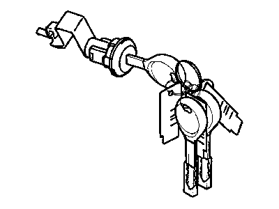 Chrysler MR972628 CYLINDER Deck Lid Lock