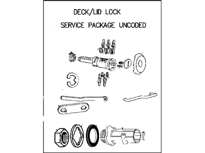 Dodge 4778147 CYLINDER Deck Lid Lock