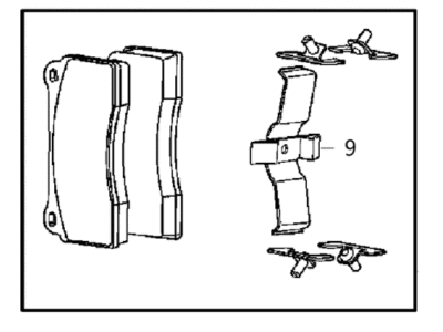 Dodge 68283275AA PAD KIT Disc Brake