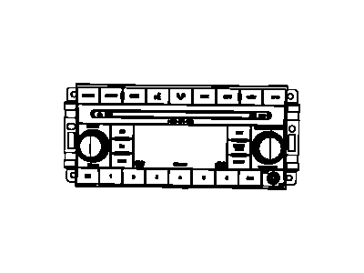 Mopar 5064923AE Radio Am/Fm/6 DVD