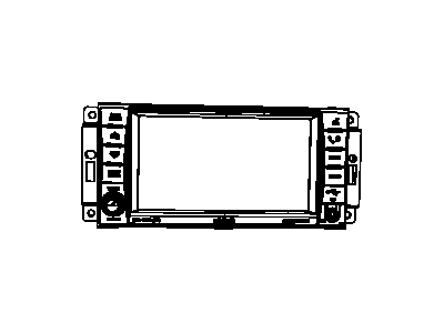 Mopar 5064244AF Radio Am / Fm / Dvd / Hdd / Mp3 / SDARS / Rear Camera