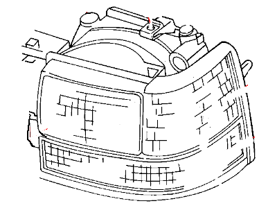 Mopar 55055119AB Headlamp Assembly