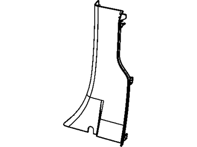 Ram 1ED24DK2AA MOLDING C Pillar Lower