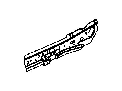 Dodge 68030786AA PANEL Underbody Front Rail Cover, Right