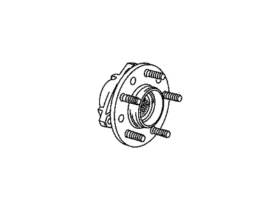 Mopar V2503450AA Hub & Bearing Assembly Package, Front Wheel (Increase#8)