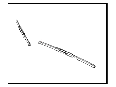 Mopar 68101152AB Wiper Blade, Front Passenger Side