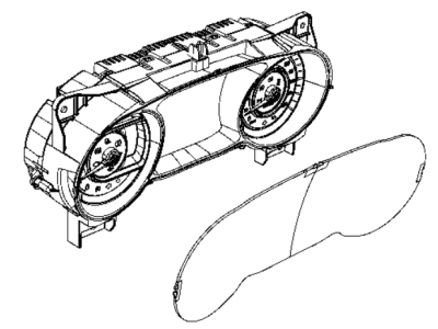 Jeep 68492410AA CLUSTER Instrument Panel