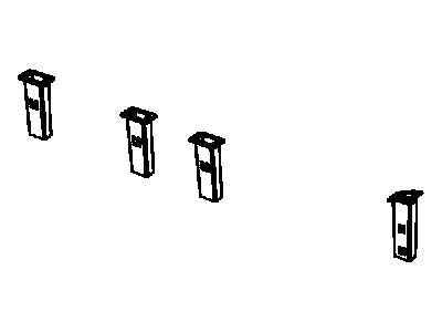 Jeep 1CS89XDVAC GROMMET Door Window Stabilizer