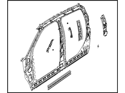Ram 55372984AA PANEL Body Side Aperture Inner Complete