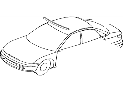Chrysler 4805346AA MOLDING Windshield Reveal