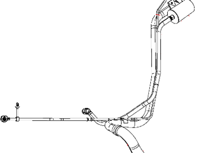 Dodge 4766507AC TUBE Fuel Filler Assembly