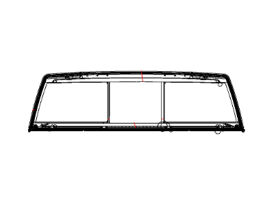 Ram 68199923AC GLASS Backlite Sliding Glass