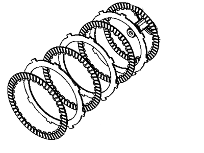 Ram 68010495AA DISC PACKAGE Overdrive clutch
