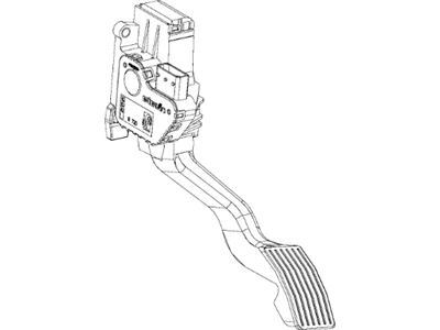 Ram 68208213AA PEDAL Accelerator