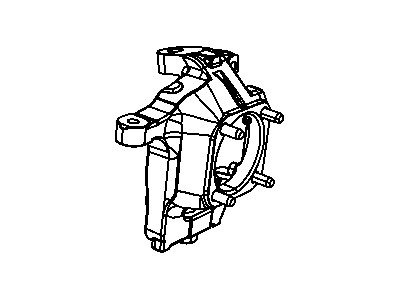 Mopar 68054494AA Knuckle, Front Passenger Side