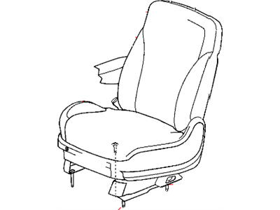Chrysler 1CY141DVAA COVER Front Seat Back
