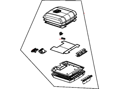 Ram 5NB43LU7AB ARMREST Console