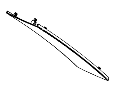 Jeep 1GG49LC5AE MOLDING Rear Header Upper