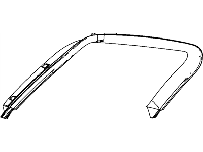 Mopar 1XW82HL1AB Upper Trim, Beige, Rear