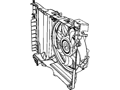 Chrysler 52029175AF FAN MODULE Condenser Cooling