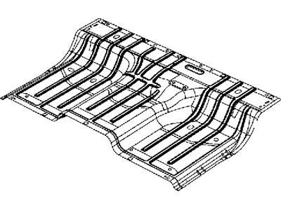 Dodge 55275553AD PANEL Rear Floor Pan