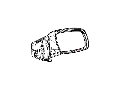Mopar 1GE001A4AC Mirror Outside, Rearview, Electric, Heated