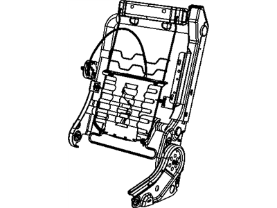 Mopar 68024723AB Frame Front Seat Back
