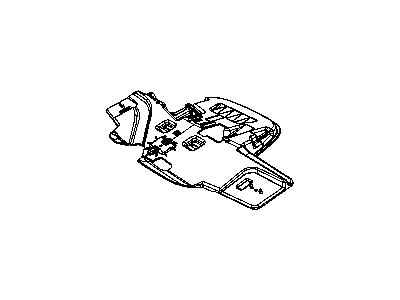Dodge 55057326AB RETAINER Overhead Console
