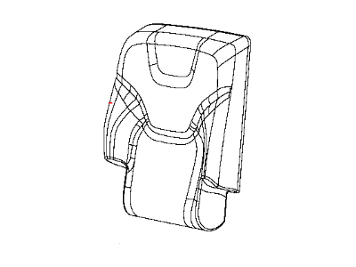 Jeep 5RA66DX9AC COVER Rear Seat Back Right