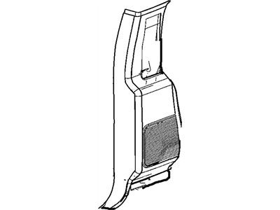 Ram 5HP52ZJ8AB MOLDING C Pillar
