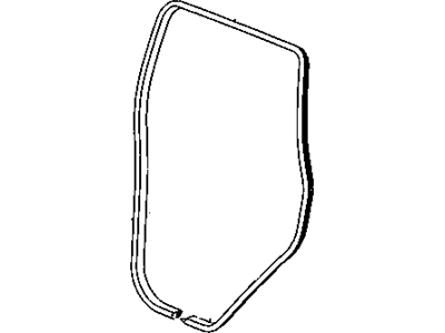 Mopar 55399018AB Surround Weatherstrip, Rear Outer