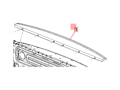 Mopar 55372052AG Spoiler Tailgate
