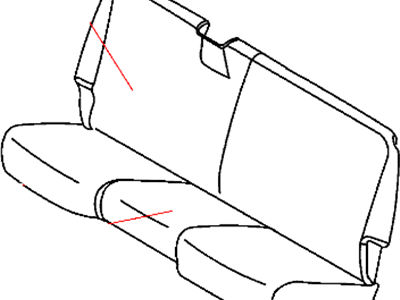 Mopar 1NN721K2AA Cover Rear Seat Back