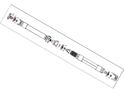 Ram Drive Shaft - 5146609AA