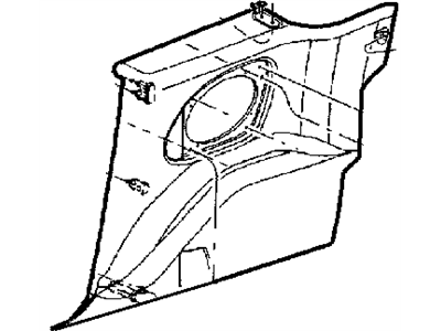 Chrysler SP40WL5AD PANEL Quarter Trim