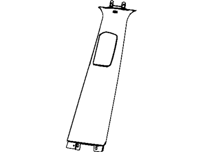 Jeep 1GT13BD3AA MOLDING B Pillar Upper