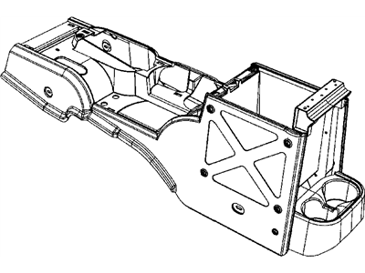 Jeep Center Console Base - 1FG751D5AB