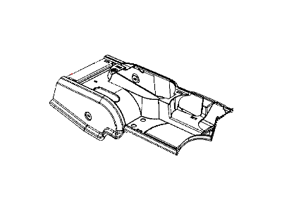 Jeep 1FG731D5AA BASE Floor Console