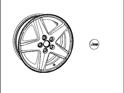 Mopar 82210160AB Wheel Kit Cast Aluminum