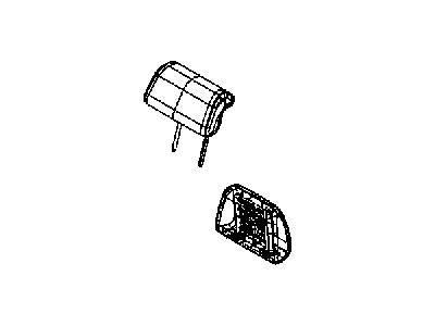 Jeep 1XX11DX9AA HEADREST Second Row