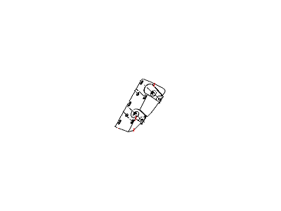 Dodge 1DD62DK5AA SUPPORT Footrest