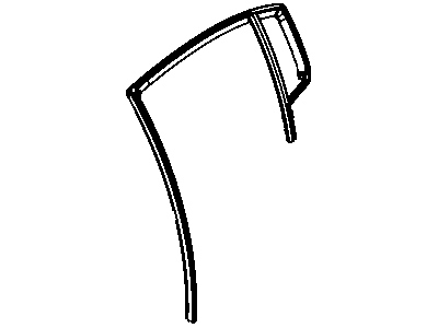 Chrysler 5074572AD WEATHERSTRIP Rear Door Flush Glass