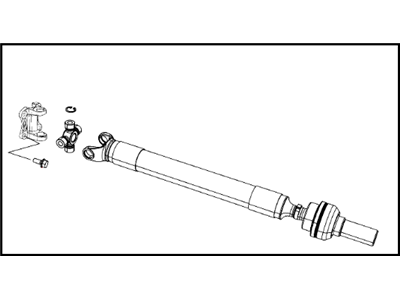Ram 52123839AA SHAFT Drive Front