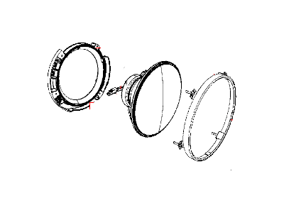 Jeep Wrangler Headlight - 55078150AC