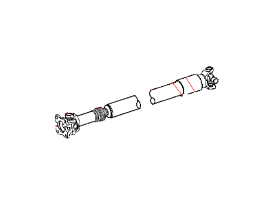 Jeep 52853410AC SHAFT Drive Rear 1-Piece